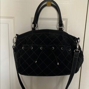 Black Quilted Vera Bradley Handbag